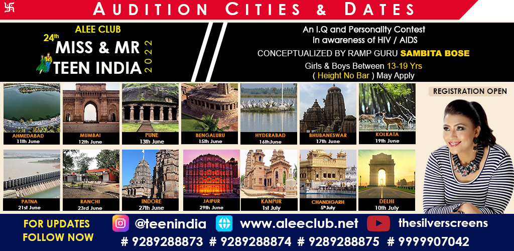 Alee Club Teenindia 2022 Auditions Are Happening in 14 Cities!